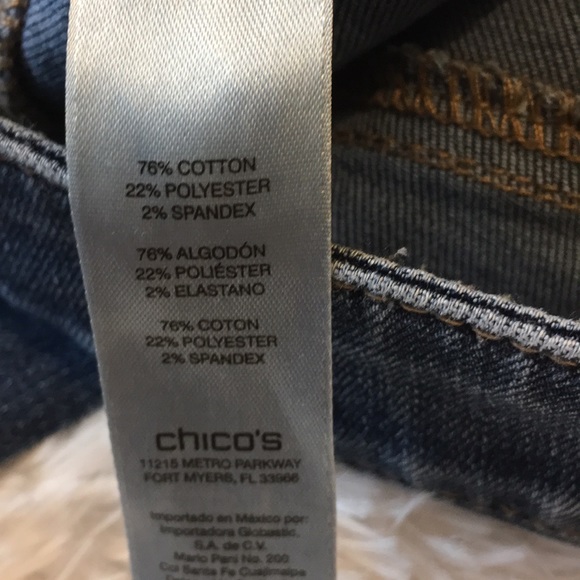 🌸FINAL PRICE 🌸 CHICO’S platinum skimmer jeans. - Picture 4 of 6